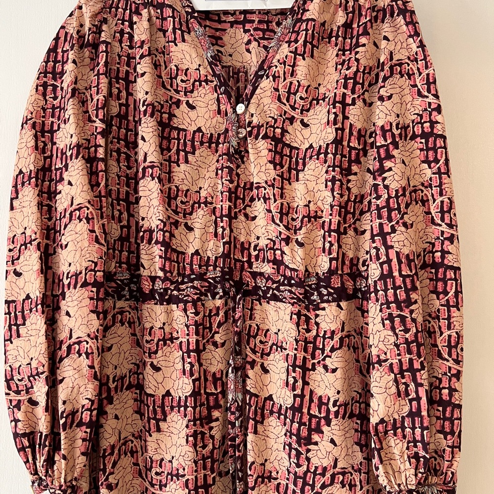 Faherty Size Small, Block Print Dress - image 2